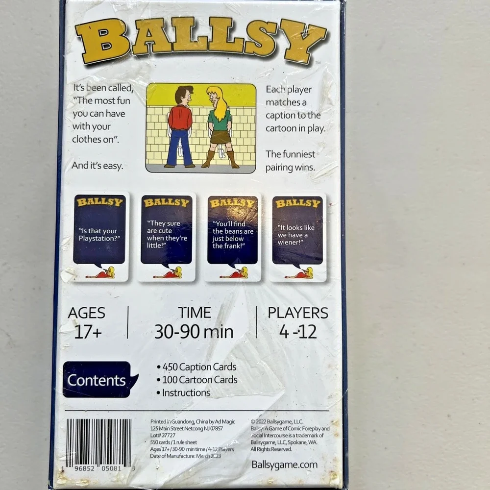 Ballsy: A Game of Comic Foreplay - Original Edition | New & Sealed - Picture 3 of 6
